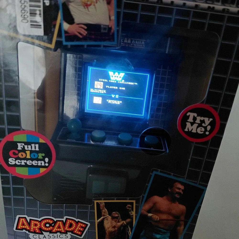 Basic Fun Arcade Classics WWE WrestleMania Steel Cage Challenge Mini Arcade Game